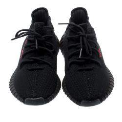 Adidas Yeezy Boost 350 V2 Black Sneakers Size Red EU 41 1/3 US 8