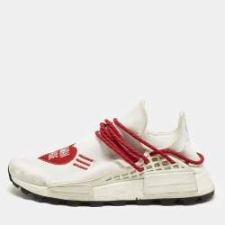 Pre Owned حذاء رياضي فاريل وأديداس هيومان ريس أحمر مقاس 42