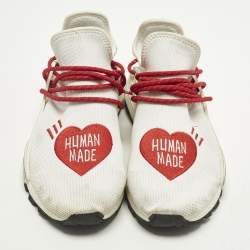 Pre Owned حذاء رياضي فاريل وأديداس هيومان ريس أحمر مقاس 42