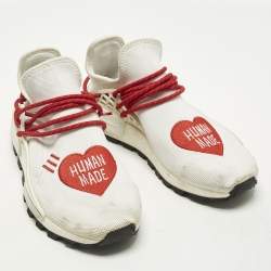 Pre Owned حذاء رياضي فاريل وأديداس هيومان ريس أحمر مقاس 42