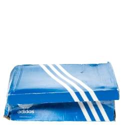 Adidas Blue/White Suede And Leather Gazelle Sneakers Size 46.5