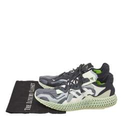 Adidas Grey Mesh And Suede Consortium Runner V2 4D Collegiate Sneakers Size 44 2/3