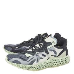 Adidas Grey Mesh And Suede Consortium Runner V2 4D Collegiate Sneakers Size 44 2/3