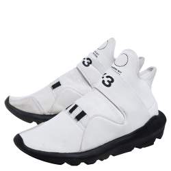 Y3 x Adidas Yohji Yamamoto White Neoprene And Mesh Suberou Sneakers Size 44