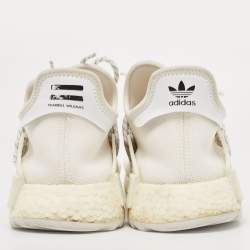 Pharrell Williams x Adidas White Knit Fabric Human Body NMD Sneakers Size 46 2/3