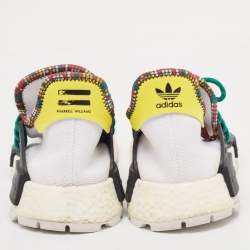 Pharrell Williams x Adidas White Fabric Human Body NMD Sneakers Size 46 2/3