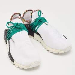 Pharrell Williams x Adidas White Fabric Human Body NMD Sneakers Size 46 2/3