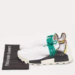 Pharrell Williams x Adidas White Fabric Human Body NMD Sneakers Size 46 2/3