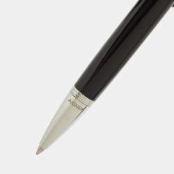 Pre Owned Aigner Black Resin Silver Tone Ballpoint Pen