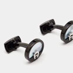 Aigner Mother of Pearl Two Tone Cufflinks