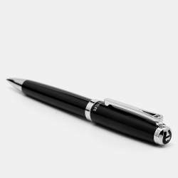Aigner Black Resin Flero A Logo Ballpoint Pen