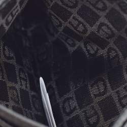 Aigner Black/Brown Monogram Coated Canvas and Leather Card Holder