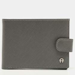 Aigner Grey Leather Wallet