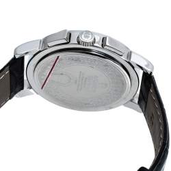 Pre Owned Aigner Silver  White Stainless Steel Cortina A26500 Men's Wristwatch 42 mm