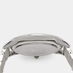 Pre Owned Aigner Blue Stainless Steel Treviso A44100 Men's Wristwatch 42 mm 
