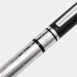 Pre Owned Aigner Logo Resin Silver Tone Ballpoint