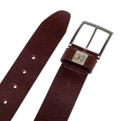 Pre Owned Aigner Brown Leather Etienne Casual Belt 110CM