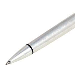 Pre Owned Aigner Black Resin Stainless Steel Ballpoint Pen