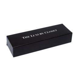 Pre Owned Aigner Black Resin Stainless Steel Ballpoint Pen