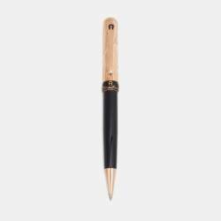 Etienne Aigner Black Resin Gold Tone Ballpoint Pen Aigner TLC