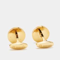 Aigner Glass Two Tone Toggle Cufflinks