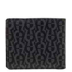 Aigner Black/Grey Monogram PVC Bifold Wallet