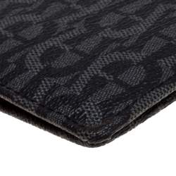 Aigner Black/Grey Monogram PVC Bifold Wallet