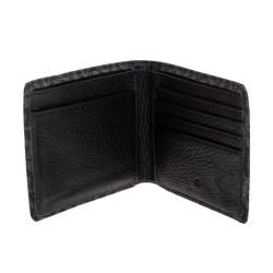 Aigner Black/Grey Monogram PVC Bifold Wallet