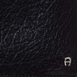 Aigner Black Leather Bifold Wallet