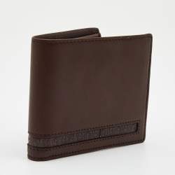 Aigner Brown Leather Bifold Wallet