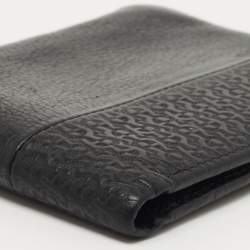 Pre Owned Aigner Black Leather Bifold Wallet