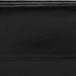 Pre Owned Aigner Black Leather Bifold Wallet