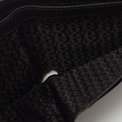 Pre Owned Aigner Black Leather Bifold Wallet