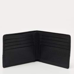 Pre Owned Aigner Black Leather Bifold Wallet