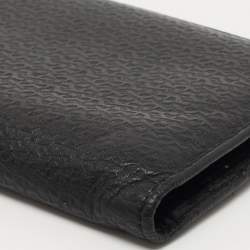 Aigner Black Leather Long Wallet