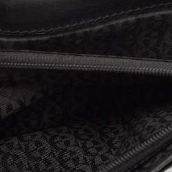 Aigner Black Leather Long Wallet