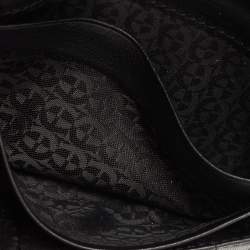 Aigner Black Leather Long Wallet
