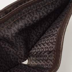 Aigner Brown/Beige Signature Coated Canvas Bifold Wallet