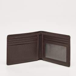 Aigner Brown/Beige Signature Coated Canvas Bifold Wallet