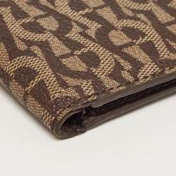 Aigner Brown/Beige Signature Coated Canvas Bifold Wallet