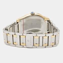 Aigner Silver Two Tone Stainless Steel Vicenza A111100 Men's Wristwatch 39 mm 
