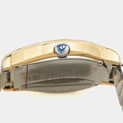 Aigner Silver Two Tone Stainless Steel Vicenza A111100 Men's Wristwatch 39 mm 