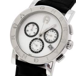 Aigner Mother of Pearl Stainless Steel Cortina Chrono A26100 Men's Wristwatch 38 mm