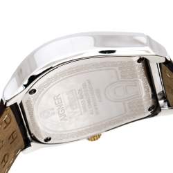 Pre Owned Aigner Silver Two-Tone Stainless Steel Verona A48000 Women's Wristwatch 39 mm