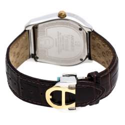 Pre Owned Aigner Silver Two-Tone Stainless Steel Verona A48000 Women's Wristwatch 39 mm