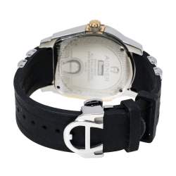 مملوكة مسبقًا Aigner Two Tone Stainless Steel & Rubber Roma A38100 Men's Wristwatch 44 MM