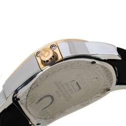 مملوكة مسبقًا Aigner Two Tone Stainless Steel & Rubber Roma A38100 Men's Wristwatch 44 MM
