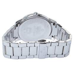 Pre Owned Aigner White Stainless Steel Padua A24000 Men's Wristwatch 42 mm