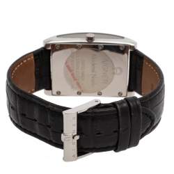 Pre Owned Aigner Silver Stainless Steel Alligator Modena Nudo A16100 Men's Wristwatch 30 mm