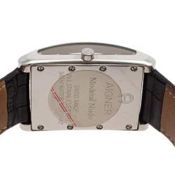 Pre Owned Aigner Silver Stainless Steel Alligator Modena Nudo A16100 Men's Wristwatch 30 mm